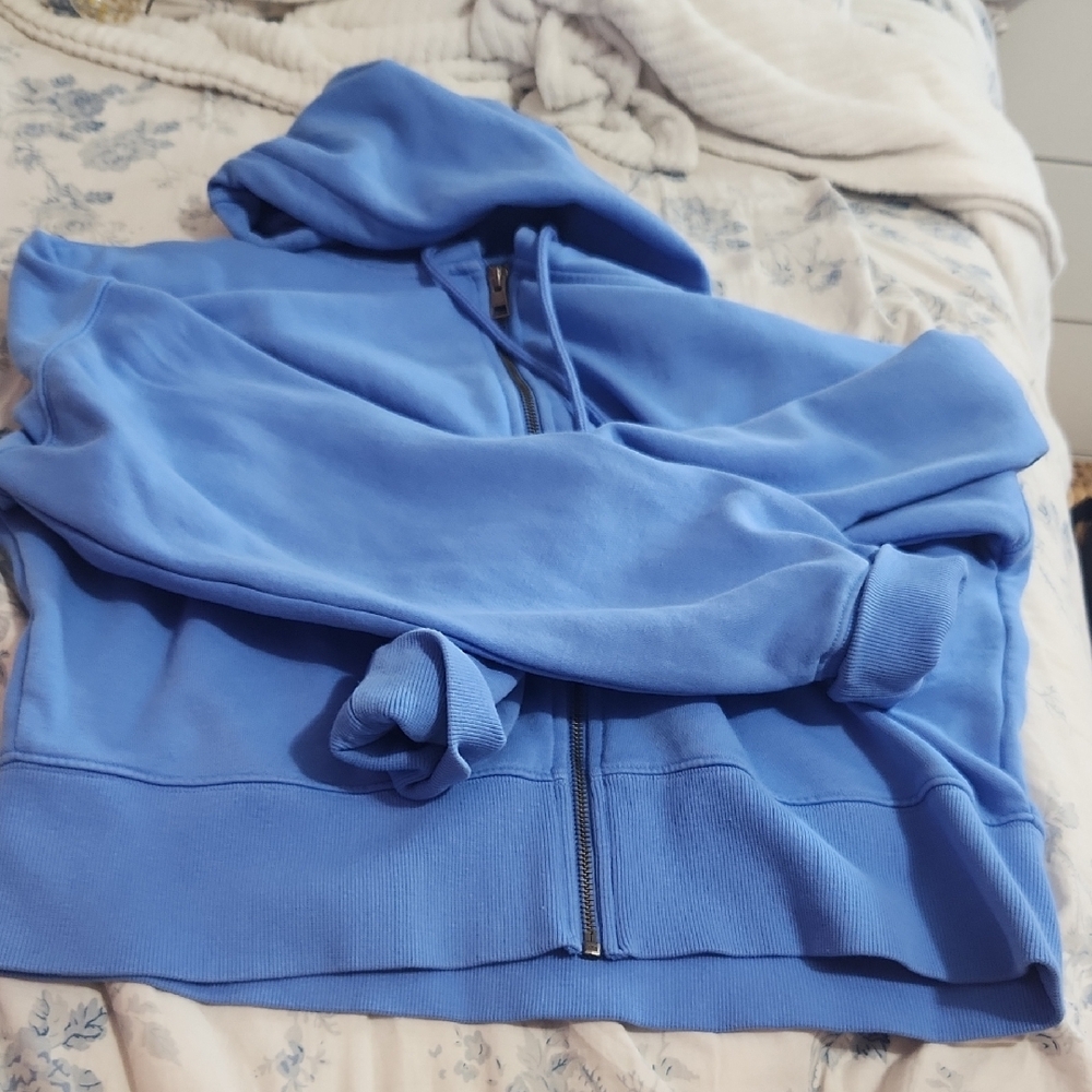 Blue Zip-Up Hoodie